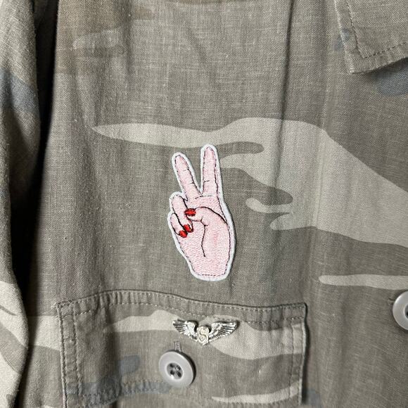 Rails Camouflage Button Down Shirt with Patches - Picture 5 of 11